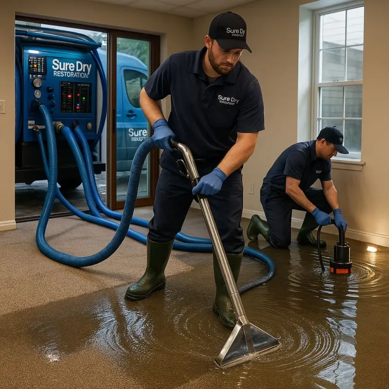 Water Extraction and Removal process in Asbury Lake, FL